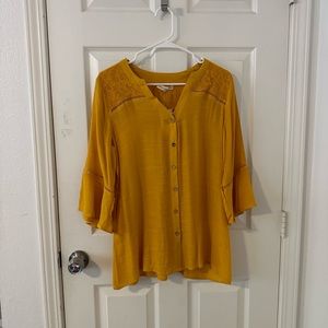 Retrology Amber Gold Blouse- Size M